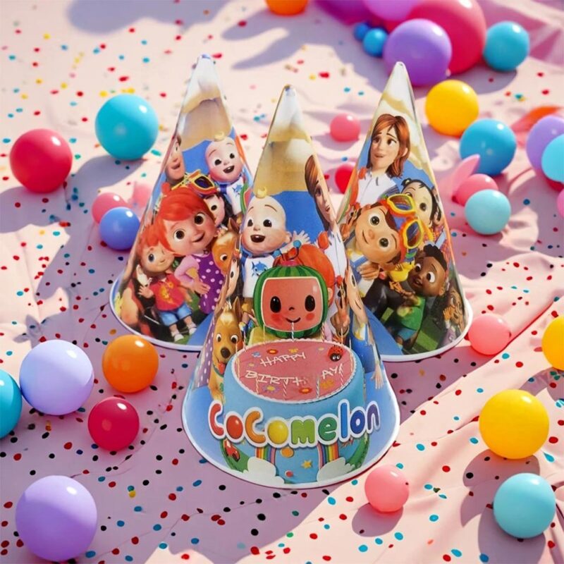 Cocomelon Birthday Hats